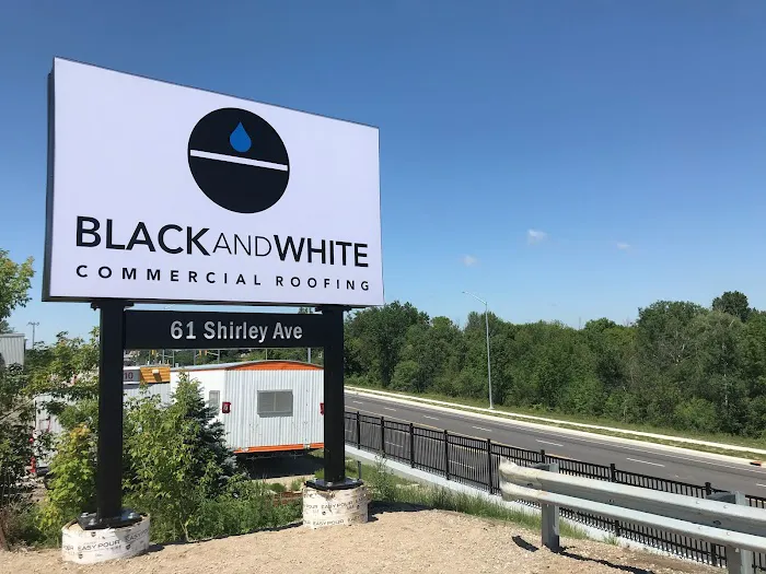 Black and White Commercial Roofing Picture 6