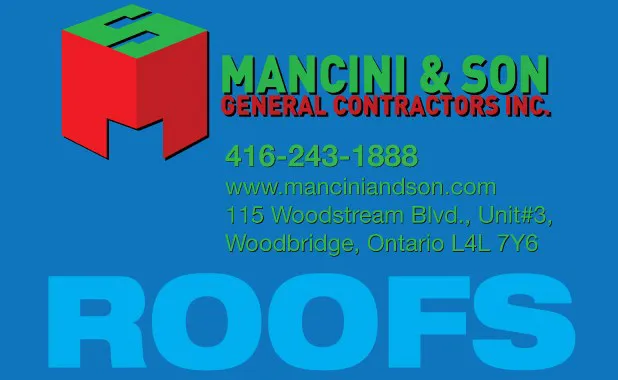 Mancini & Son General Contractors Inc Roofs Picture 1