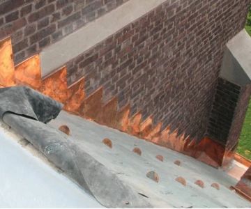Counterflashing Replacement for Chimneys in Canada: Metal Work with Brick Surface