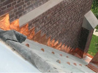Counterflashing Replacement for Chimneys in Canada: Metal Work with Brick Surface