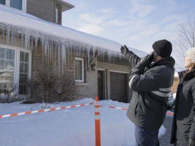 Roof Ice Dams: Check Ground-Level Signs and Stay Off