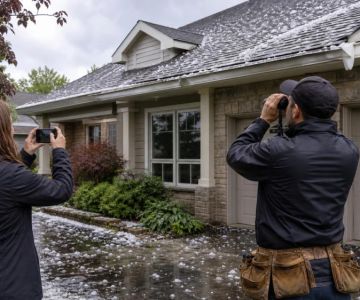 Roof Hail Damage: Check Safely From the Ground First