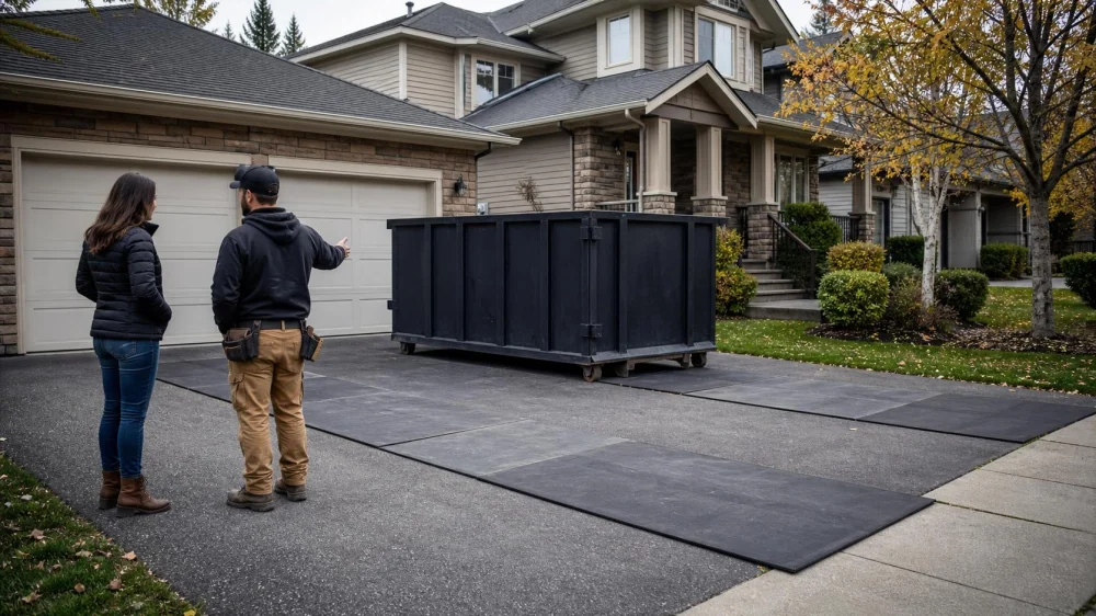 Roofing Dumpster Plan: Driveway, Access, and Weight
