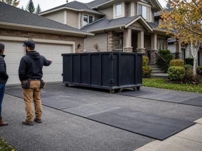 Roofing Dumpster Plan: Driveway, Access, and Weight