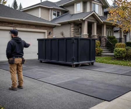 Roofing Dumpster Plan: Driveway, Access, and Weight