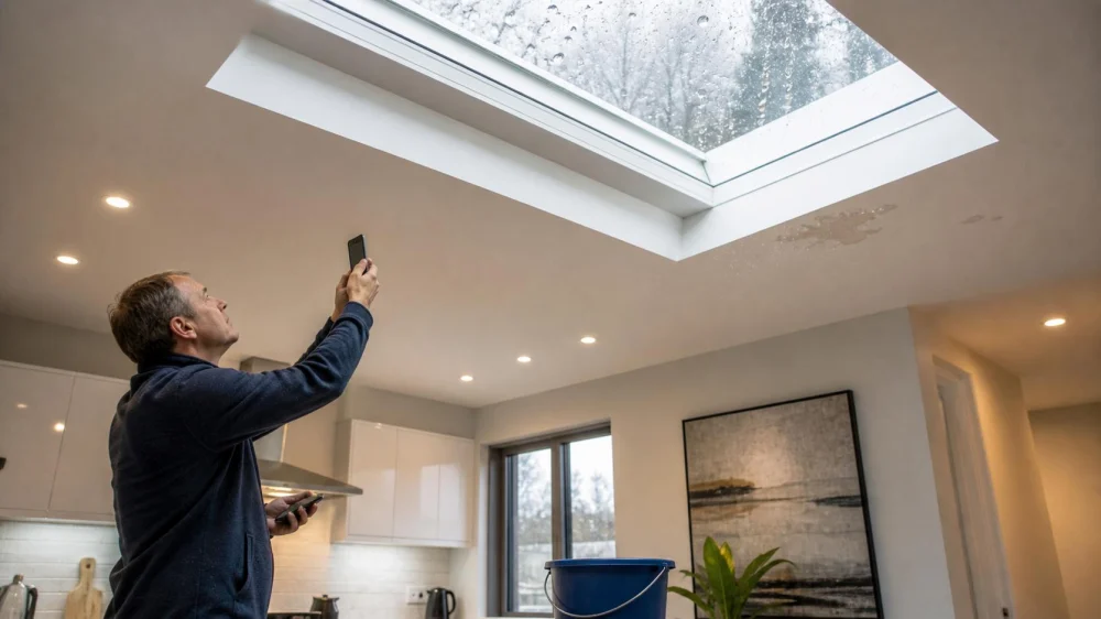 Moisture Around a Skylight: Record Clues Before Repair