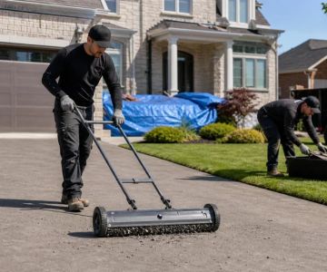 Roofing Nail Cleanup: Protect Yards, Driveways, and Tires