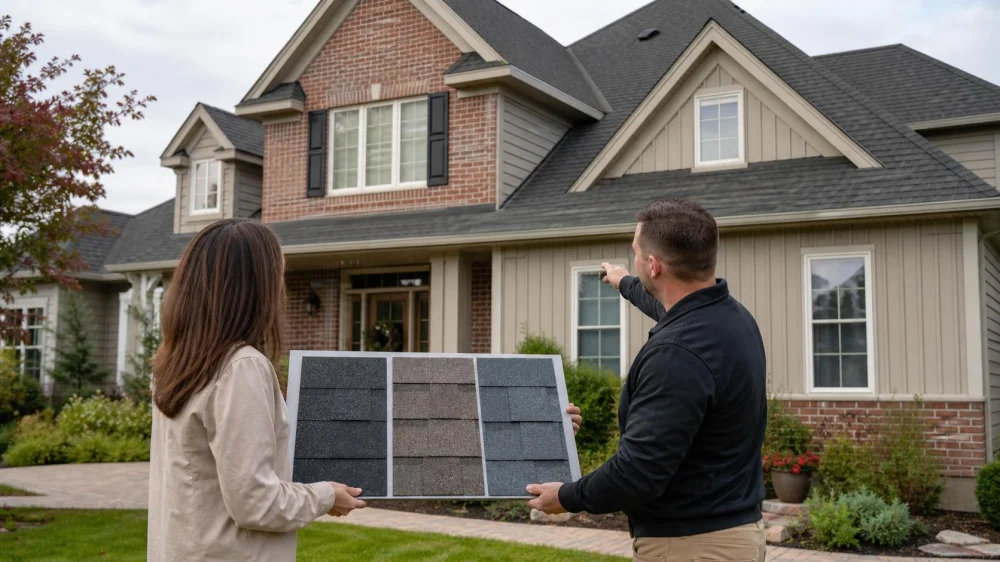 Roof Shingle Colour and Profile: Compare Samples at Home