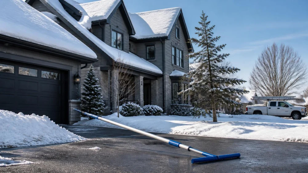 Roof Snow Removal in Canada: Stay on the Ground and Plan