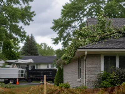 Tree Limb on the Roof: Keep Clear and Call the Right Help