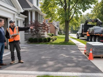 Roofing Material Delivery: Clear Driveway and Access