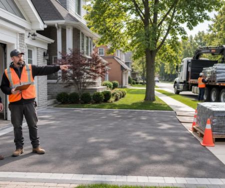 Roofing Material Delivery: Clear Driveway and Access