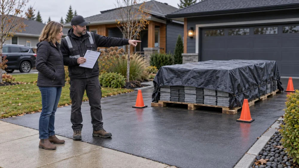 Roofing Material Delivery: Driveway, Weather, and Inventory