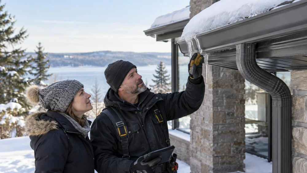 Eavestrough Winter Drainage: Ice, Outlets, and Safety
