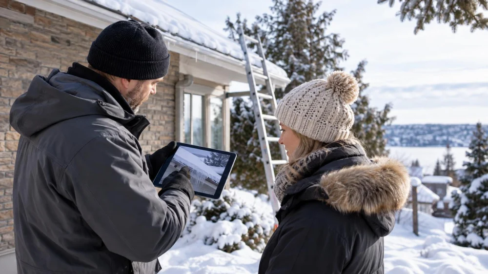 Roof Winter Inspection Plan: Snow, Ice, Access, and Photos