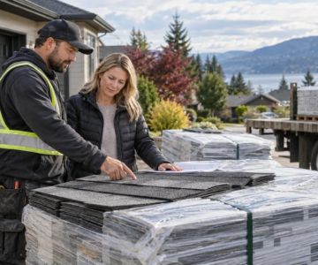 Roofing Material Delivery: Quantity, Cover, and Placement