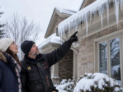 Roof Ice Dam Notes: Location, Drainage, and Safe Response
