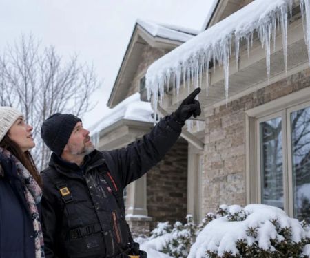 Roof Ice Dam Notes: Location, Drainage, and Safe Response